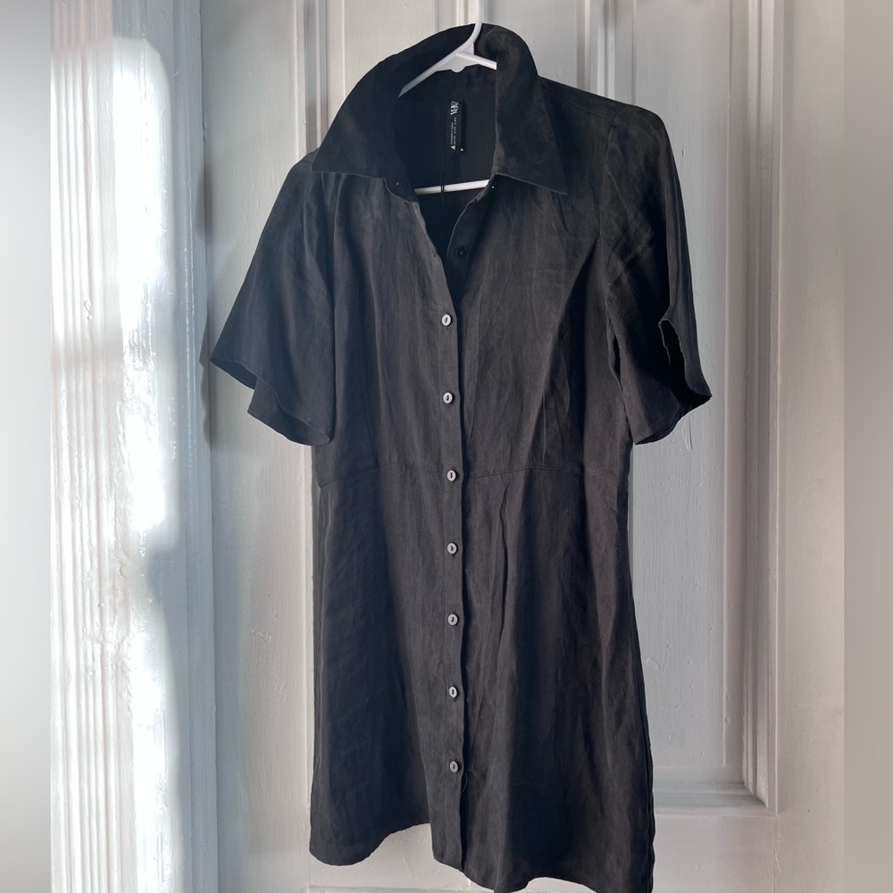 Zara Black Shirt Dress